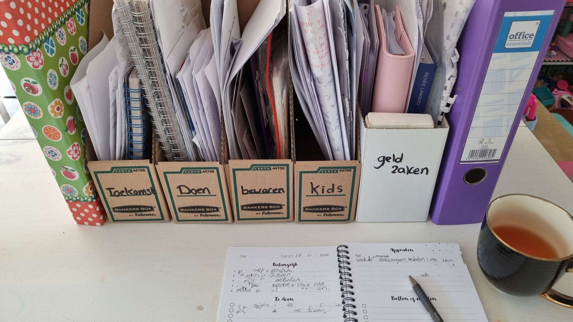 Papieren opruimen als je hoofd vol zit